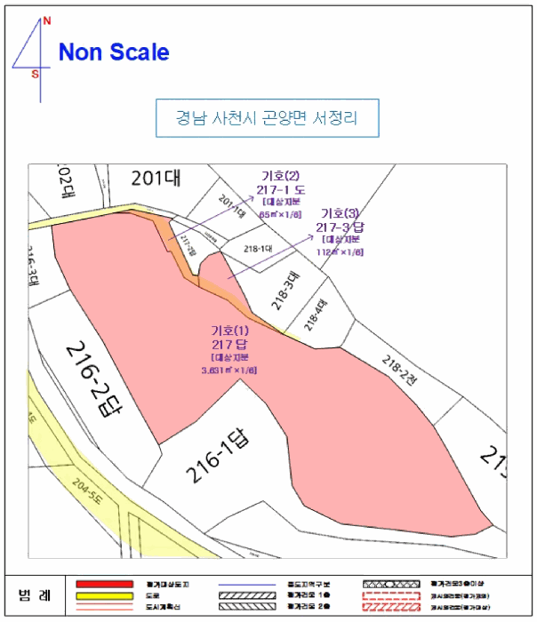 경상남도 사천시 곤양면 서정리 217 외 3필지 답 경매 사진 20