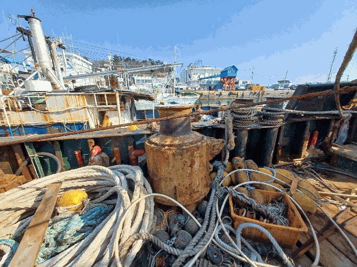 경상남도 사천시 서금동 127-10, 앞 해상 삼천포항(삼천포전통수산시장) 안벽 계류 선박 경매 사진 43
