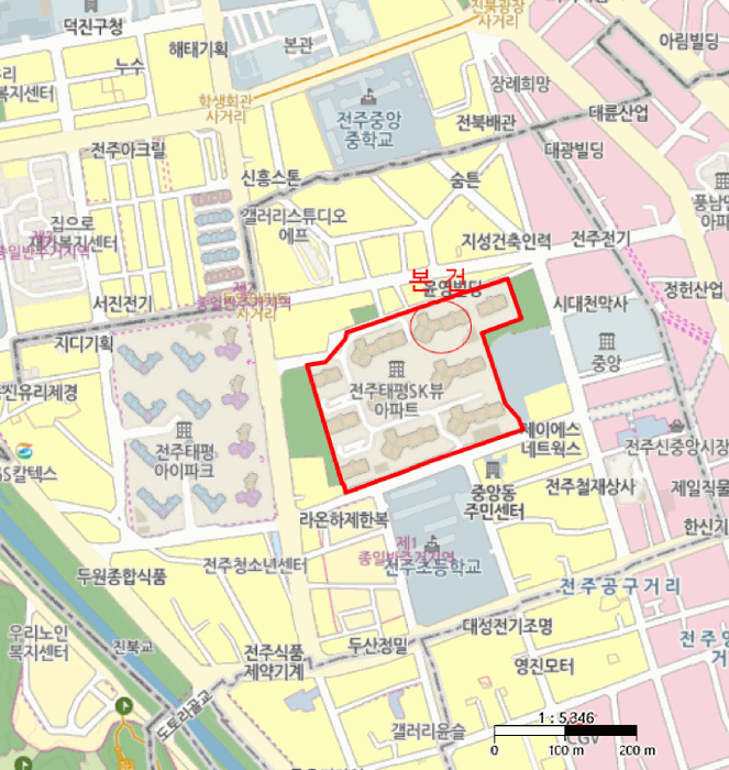 전북특별자치도 전주시 완산구 태평동 291 전주태평에스케이뷰 107동 6층605호 아파트 경매 사진 20
