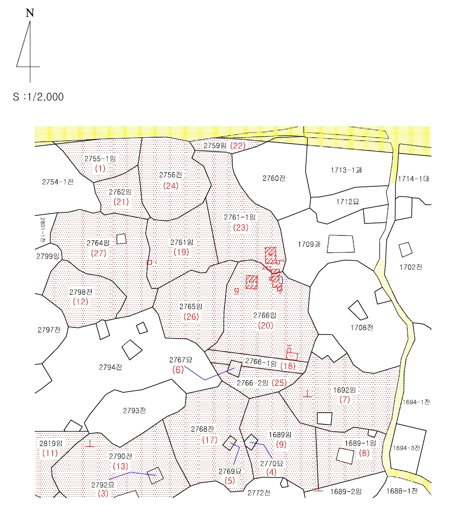 제주특별자치도 서귀포시 상예동 2755-1 외 26필지 임야 경매 사진 80