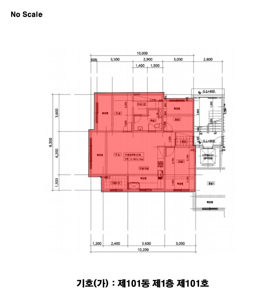 경기도 파주시 야당동 115 라온블리즈 101동 1층101호 다세대(빌라) 경매 사진 17
