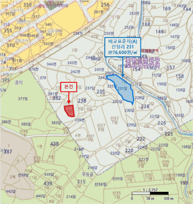 경상북도 포항시 남구 동해면 신정리 238-3 답 경매 사진 13