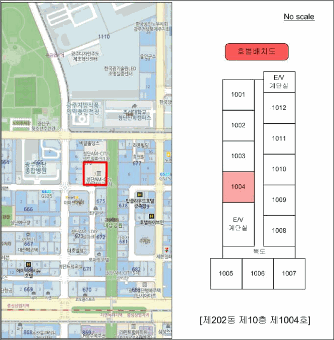 광주광역시 광산구 쌍암동 676-3 첨단센트럴파크2차 제202동 제10층 제1004호 도시형생활주택 경매 사진 18