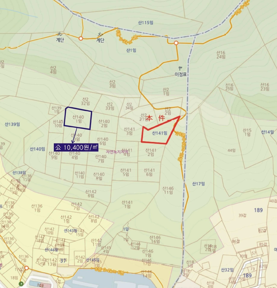 전라남도 여수시 봉계동 산141 임야 경매 사진 15