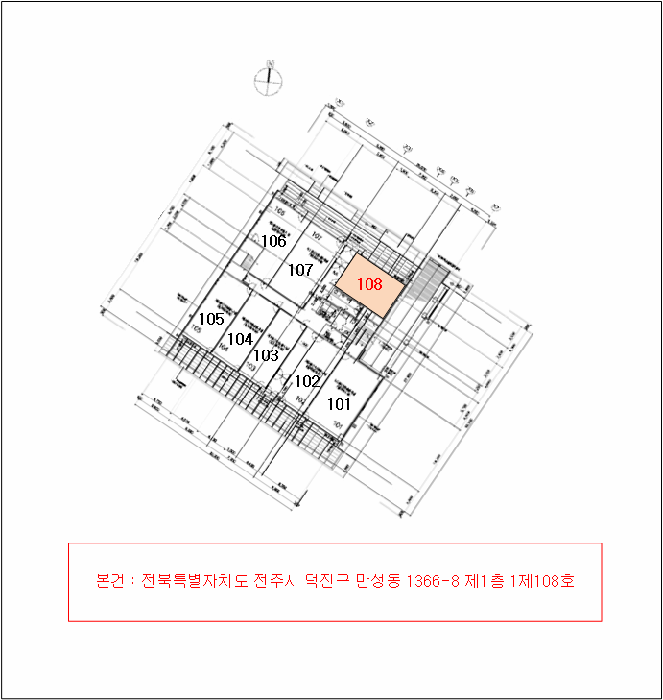 전북특별자치도 전주시 덕진구 만성동 1366-8 주건축물제1동 1층108호 근린상가 경매 사진 36