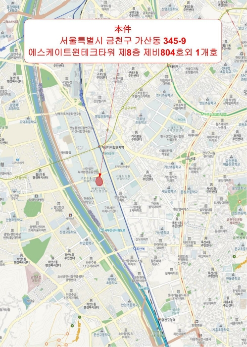 서울 금천구 가산동 345-9, 제8층 제비805호 (가산동, 에스케이트윈테크타워) 지식산업센터 경매 사진 11