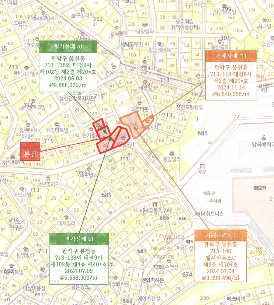 서울특별시 관악구 봉천동 713-138 태경9차 102동 2층201호 외 4필지 다세대주택 경매 사진 8