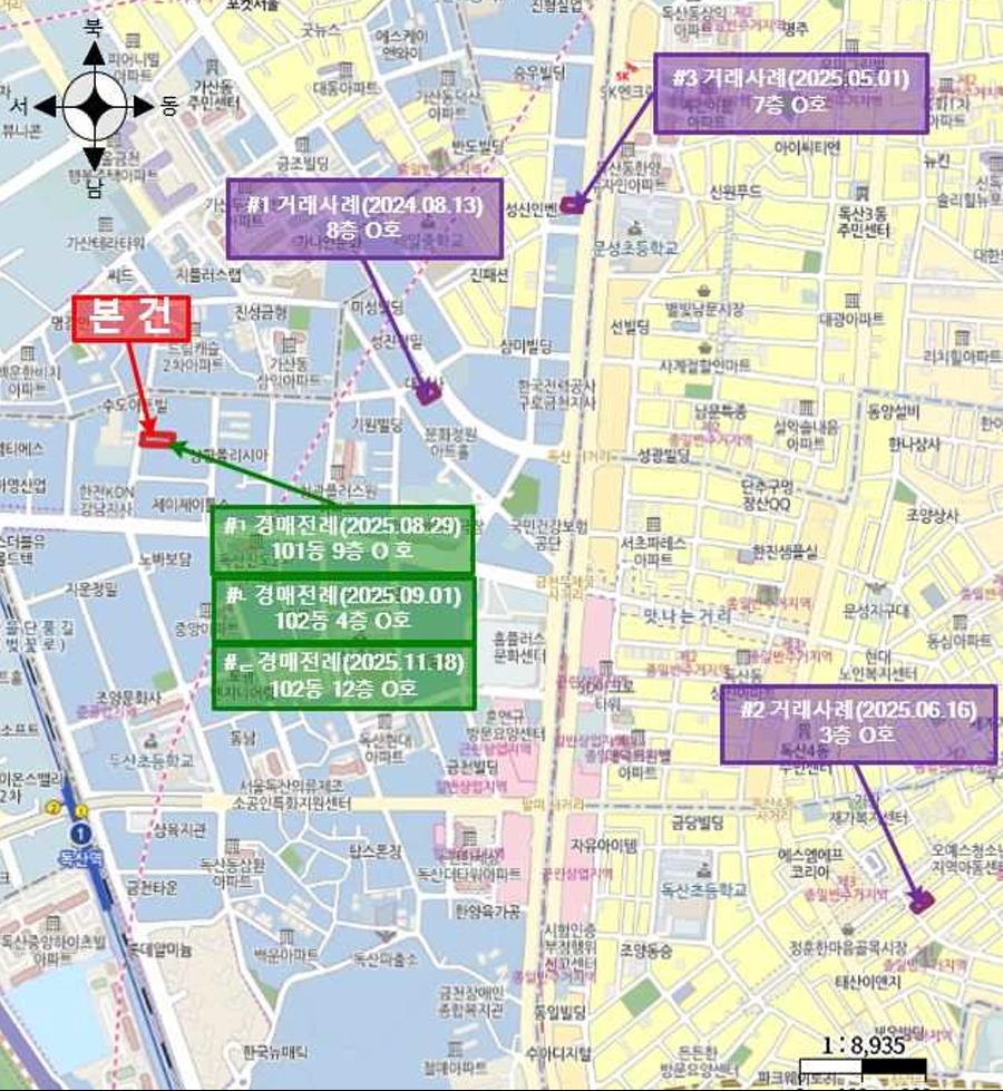 서울특별시 금천구 독산동 303-4 미림에이클래스 제101동 제12층 제1204호 오피스텔(주거) 경매 사진 18