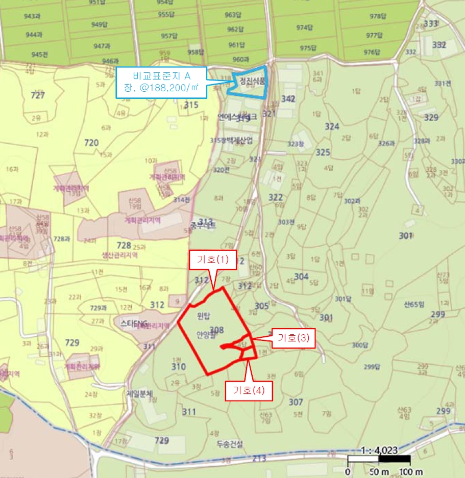 충청남도 천안시 서북구 성환읍 율금리 308-1 외 2필지 공장 경매 사진 44