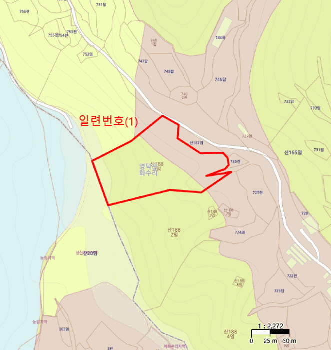 경상북도 영덕군 영덕읍 화수리 산188-1 임야 경매 사진 14