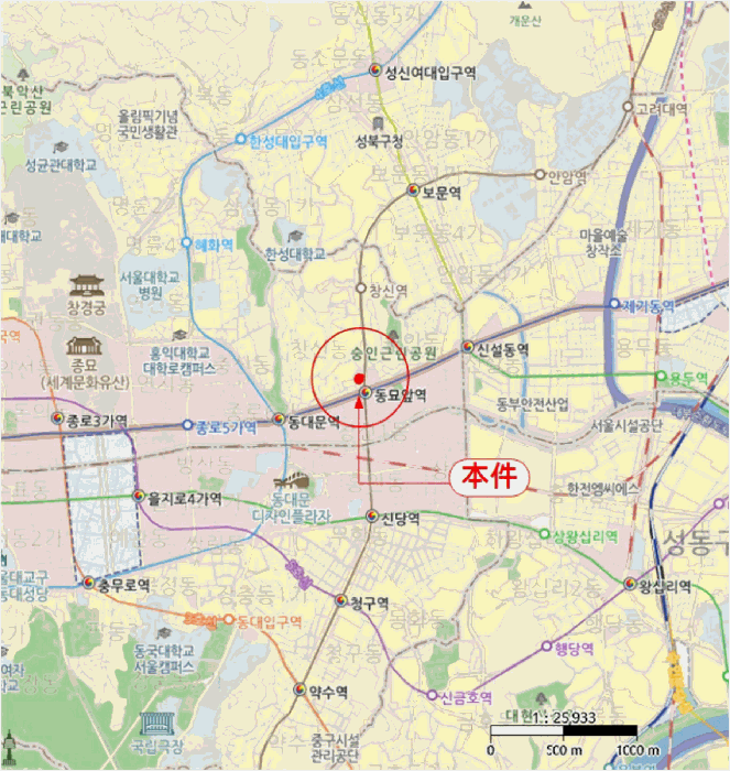 서울특별시 종로구 창신동 255-1 11층1117호 외 1필지 오피스텔(주거) 경매 사진 11