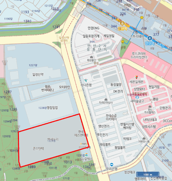 경기도 안산시 단원구 신길동 1229 리드스마트스퀘어지식산업센터 1층씨에이-163호 근린상가 경매 사진 14
