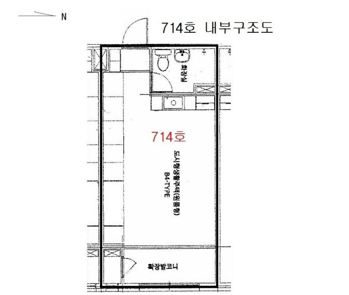 경기도 평택시 지산동 781-9 이한렉스빌플러스 7층714호 외 5필지 도시형생활주택 경매 사진 9