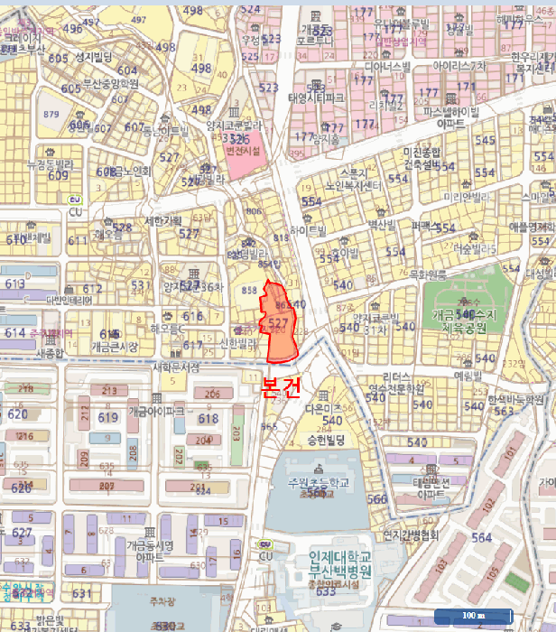 부산광역시 부산진구 개금동 527-220 개금인제빌리지 4층404호 외 4필지 오피스텔(주거) 경매 사진 12
