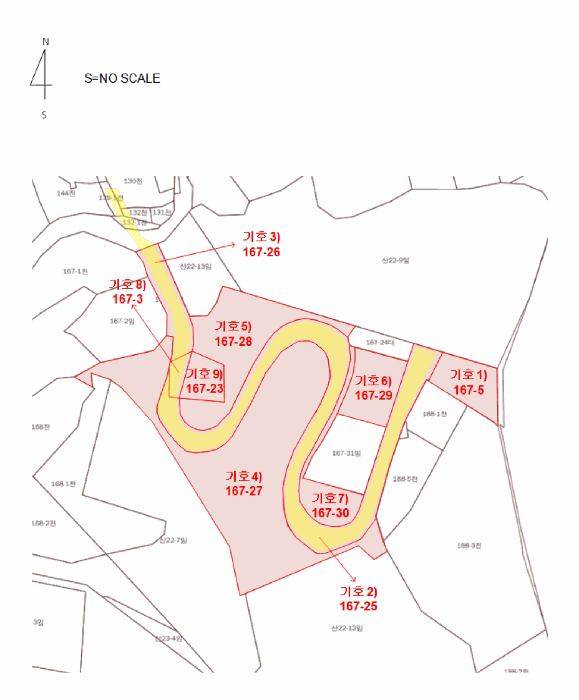 전라남도 화순군 도곡면 원화리 167-5 외 8필지 임야 경매 사진 42