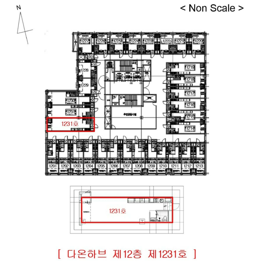 경기도 부천시 원미구 심곡동 458-2 다온하브 12층 1231호 외 6필지 도시형생활주택 경매 사진 9