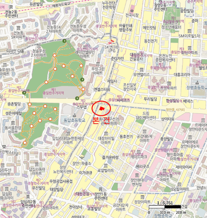 서울특별시 동대문구 장안동 146-18 동일타워 4층 410호 외 1필지 오피스텔(주거) 경매 사진 12