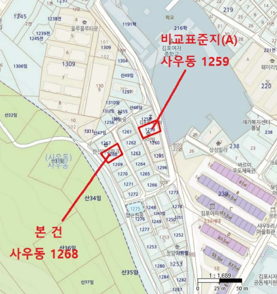 경기도 김포시 사우동 1268 대지 경매 사진 18