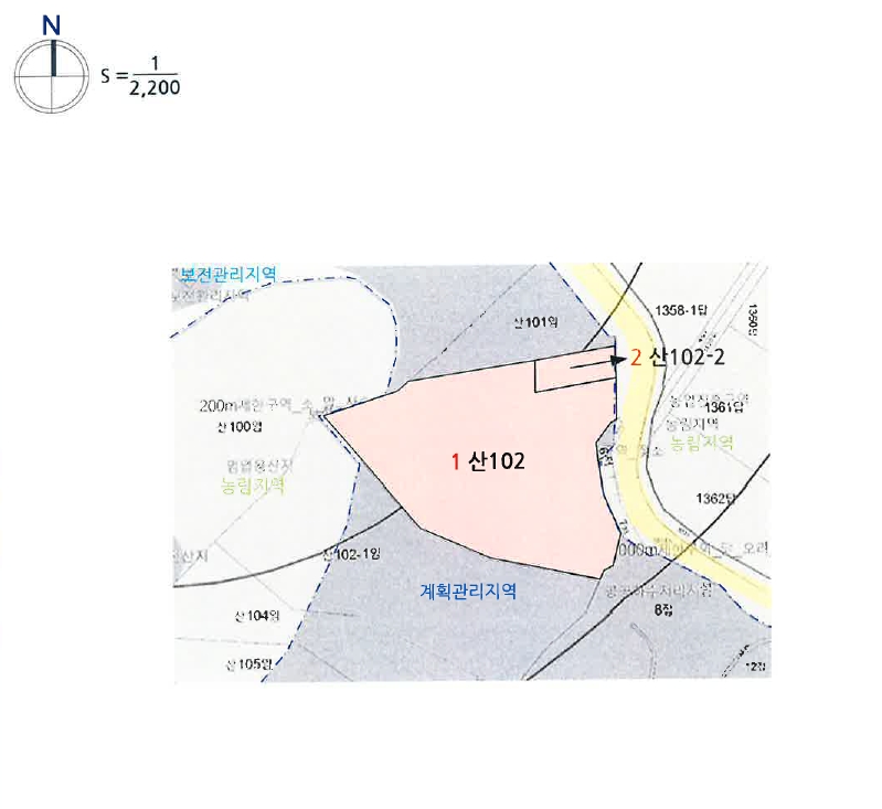 전라남도 무안군 일로읍 의산리 산102 임야 경매 사진 7