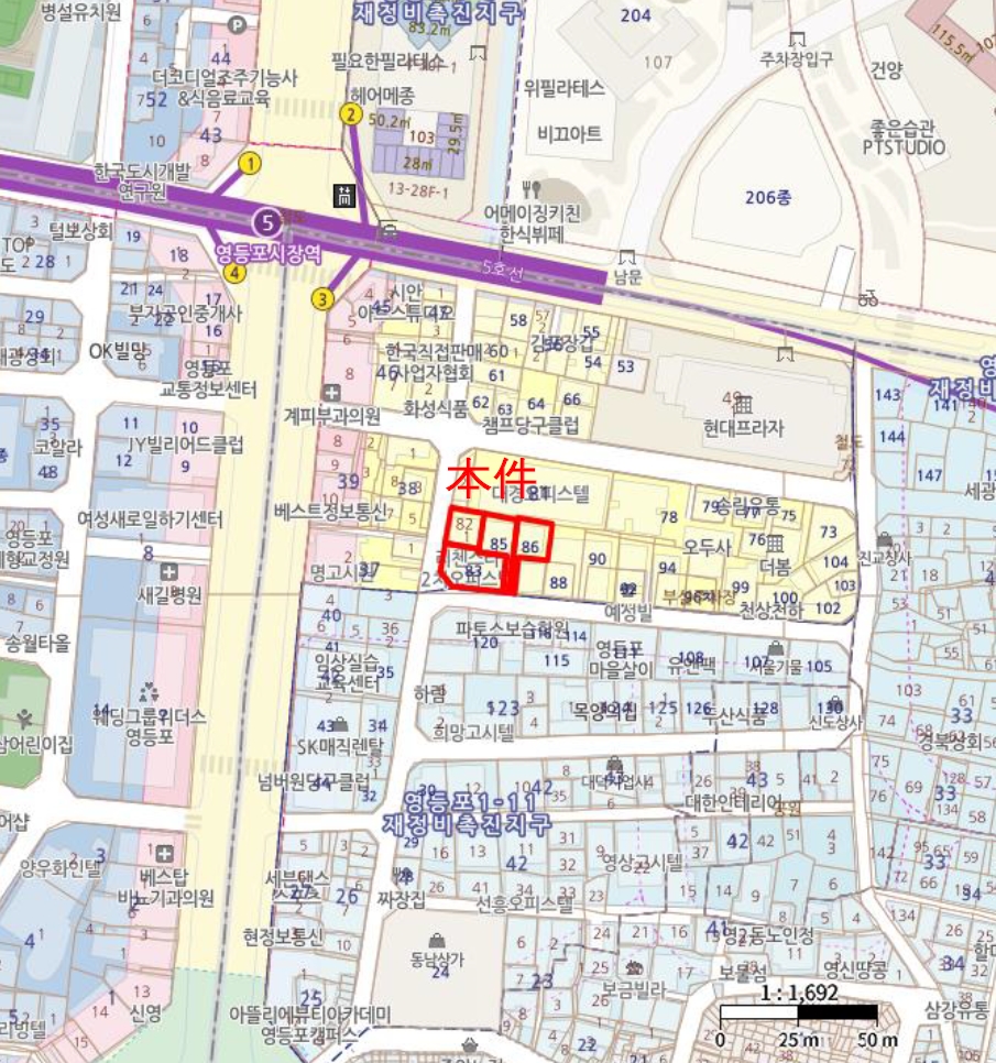 서울특별시 영등포구 영등포동5가 82-1 리첸스타 제4층 제405호 외 3필지 오피스텔(주거) 경매 사진 13