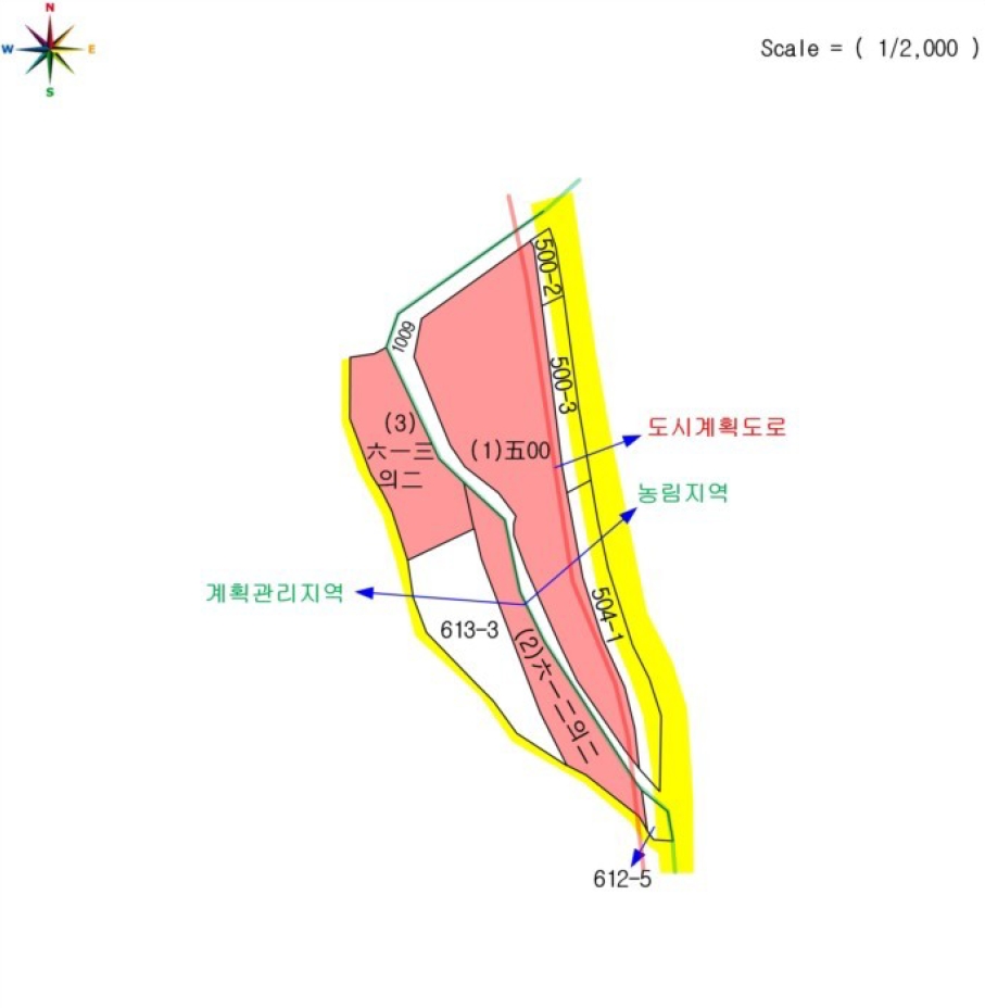 충청북도 옥천군 청산면 인정리 500 외 2필지 답 경매 사진 10