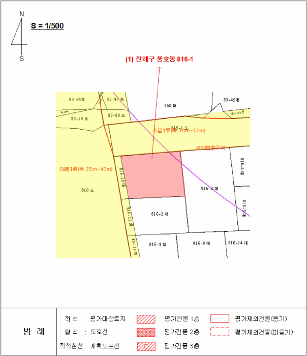 경상남도 창원시 진해구 풍호동 816-1 대지 경매 사진 8