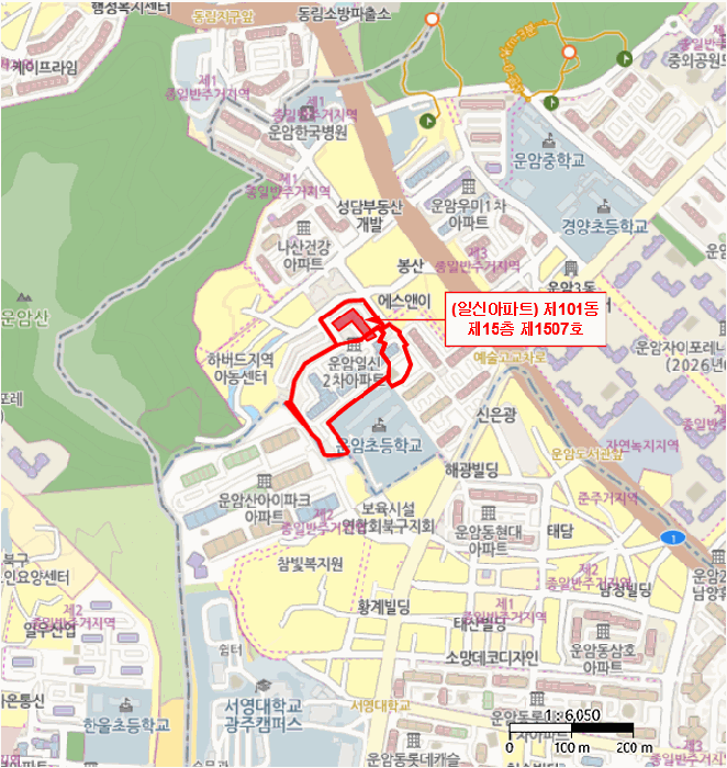 광주광역시 북구 운암동 1038-1 제101동 제15층 제1507호 외 2필지 아파트 경매 사진 9