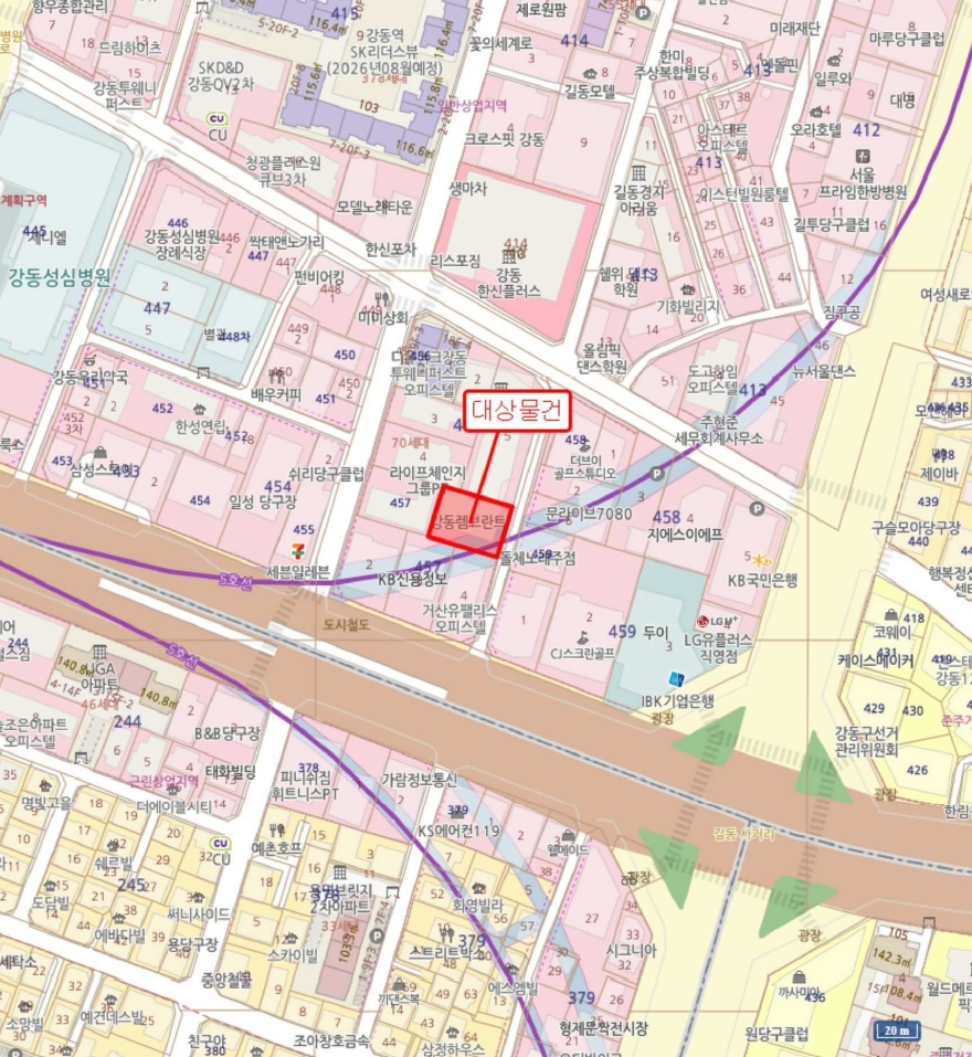 서울특별시 강동구 길동 457-1 강동렘브란트 3층305호 오피스텔 경매 사진 27