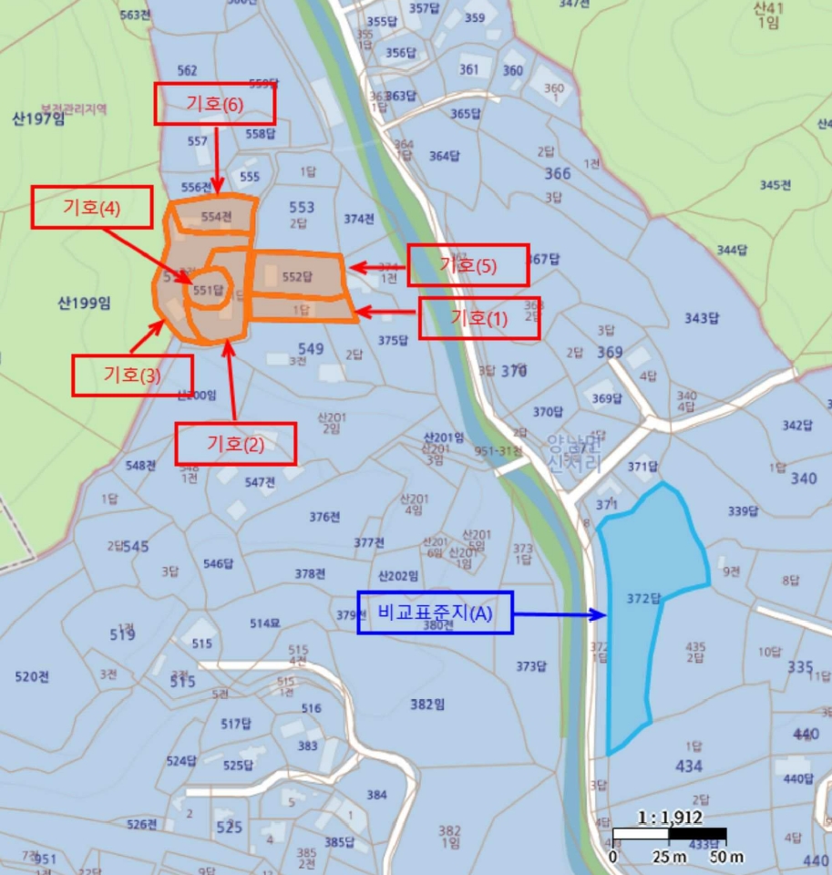 경상북도 경주시 양남면 신서리 549-1 외 5필지 답 경매 사진 9