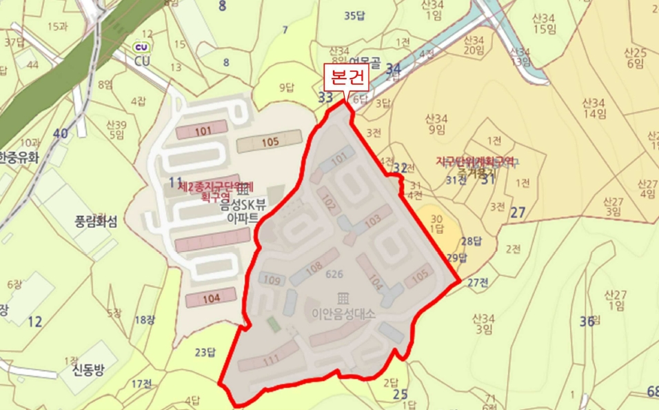 충청북도 음성군 대소면 소석리 626 이안음성대소아파트 104동 6층601호 아파트 경매 사진 17