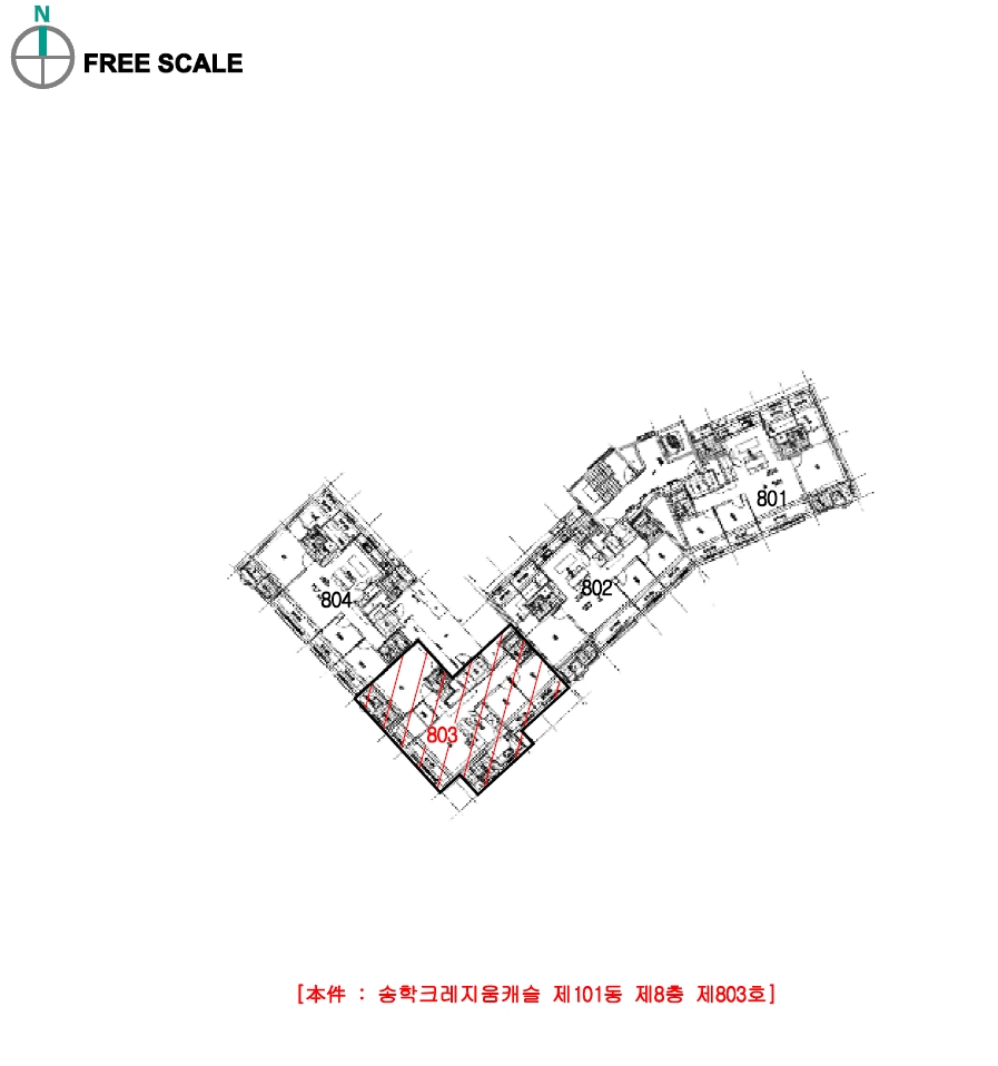 전북특별자치도 익산시 송학동 902 송학크레지움캐슬 101동 8층 803호 아파트 경매 사진 16