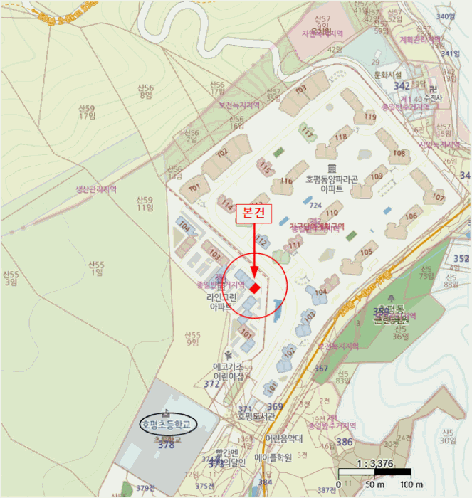 경기도 남양주시 호평동 371 라인그린아파트 102동 2층 204호 아파트 경매 사진 21