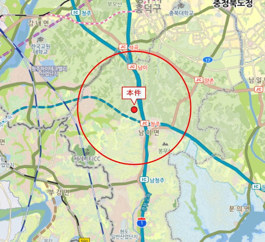충청북도 청주시 서원구 남이면 척북리 74-7 삼포그린힐아파트 102동 6층 608호 외 3필지 아파트 경매 사진 6