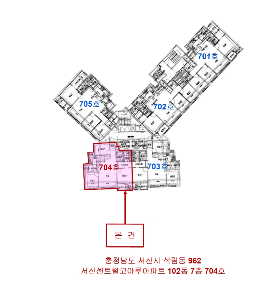 충청남도 서산시 석림동 962 서산센트럴코아루아파트 102동 7층704호 아파트 경매 사진 20