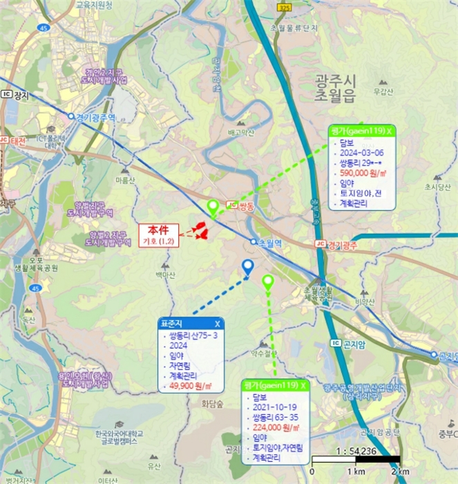 경기도 광주시 초월읍 쌍동리 300-27 임야 경매 사진 8