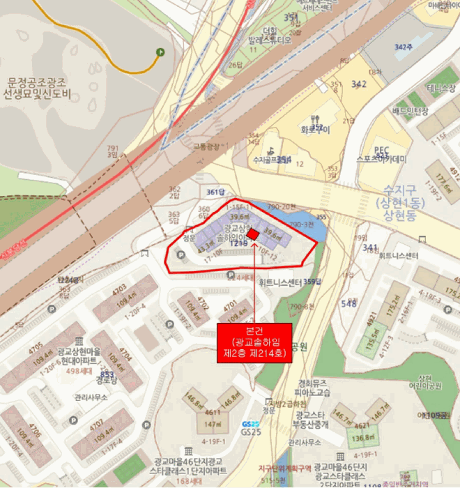 경기도 용인시 수지구 상현동 1219 광교상현솔하임 2층214호 도시형생활주택 경매 사진 10
