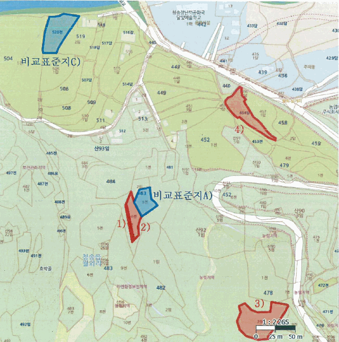 경상북도 청송군 청송읍 월외리 483-11 외 1필지 전 경매 사진 11