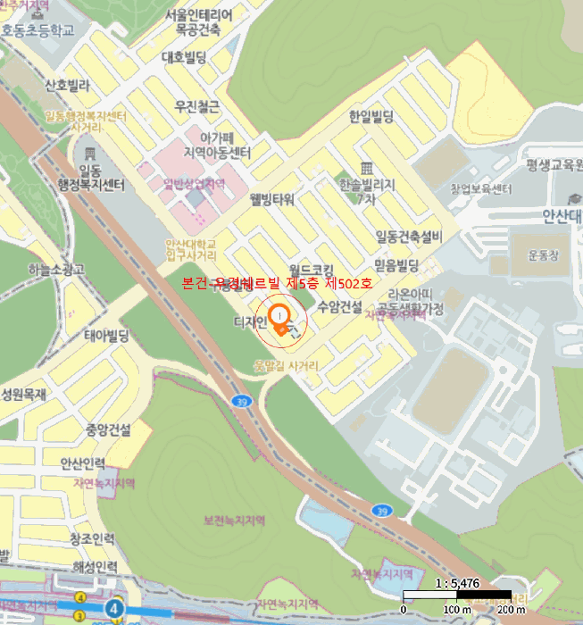경기도 안산시 상록구 일동 622-16 우경쉐르빌 5층502호 다세대(빌라) 경매 사진 21
