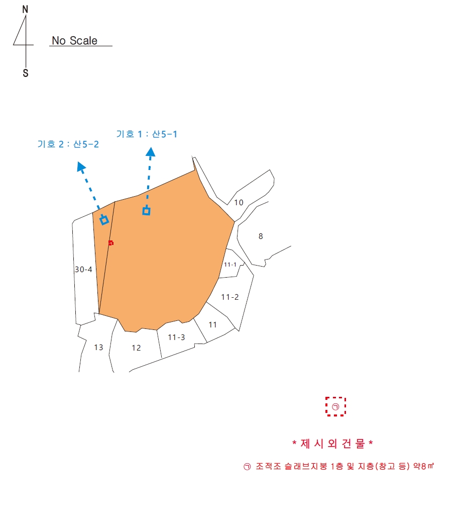 충청남도 홍성군 홍북읍 노은리 산5-1 외 1필지 임야 경매 사진 10