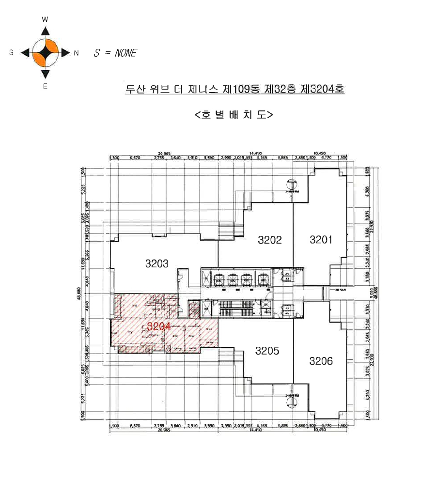 경상북도 포항시 북구 장성동 1612 두산위브더제니스 109동 32층 3204호 아파트 경매 사진 18