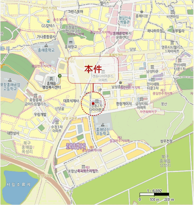경상북도 포항시 북구 흥해읍 남성리 331 경동다이아몬드2차 1층 102호 아파트 경매 사진 25