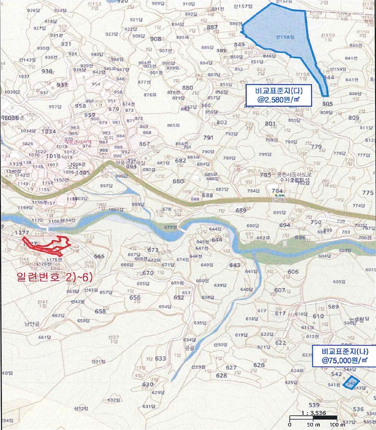 경상북도 청도군 각북면 오산리 1175-3 외 4필지 임야 경매 사진 19