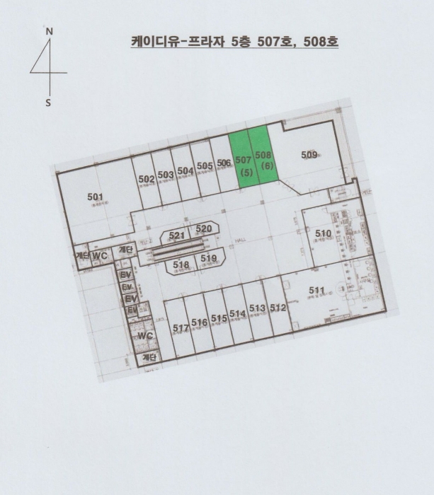 대전 서구 도안동 1774, 5층508호 (가수원동,케이디유-프라자) 외 1필지 근린상가 경매 사진 22