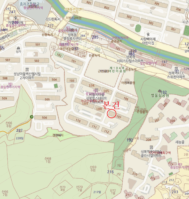 경기도 용인시 수지구 성복동 771 버들치마을성복힐스테이트1차 107동 5층504호 아파트 경매 사진 12