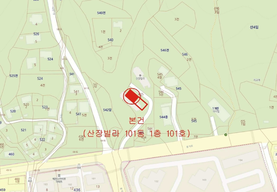 경상북도 예천군 예천읍 대심리 435-2 산장빌라 101동 1층101호 다세대(빌라) 경매 사진 11