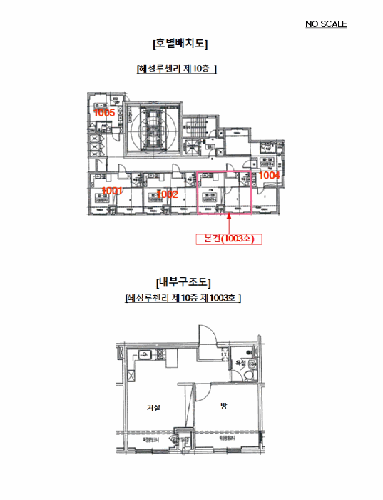 경기도 의정부시 의정부동 214-76 혜성루첸리 10층 1003호 외 2필지 아파트 경매 사진 12