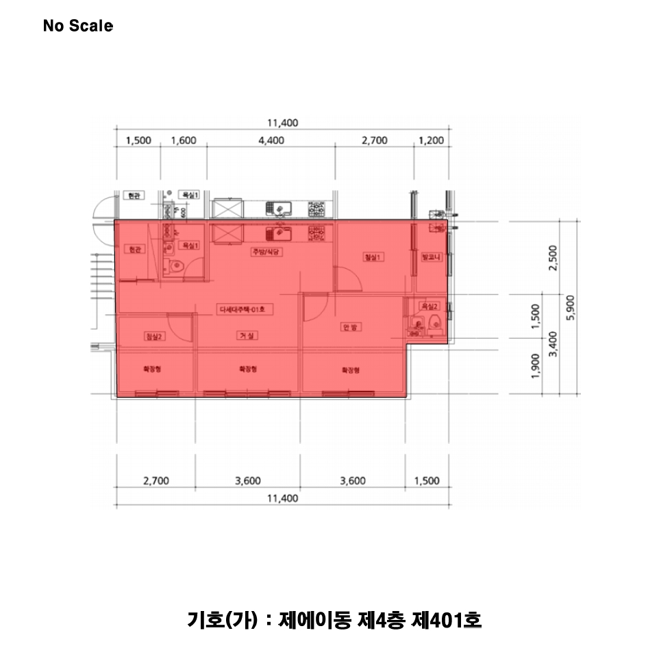경기도 파주시 야당동 186-14 한승카운티 에이동 4층401호 다세대(빌라) 경매 사진 17