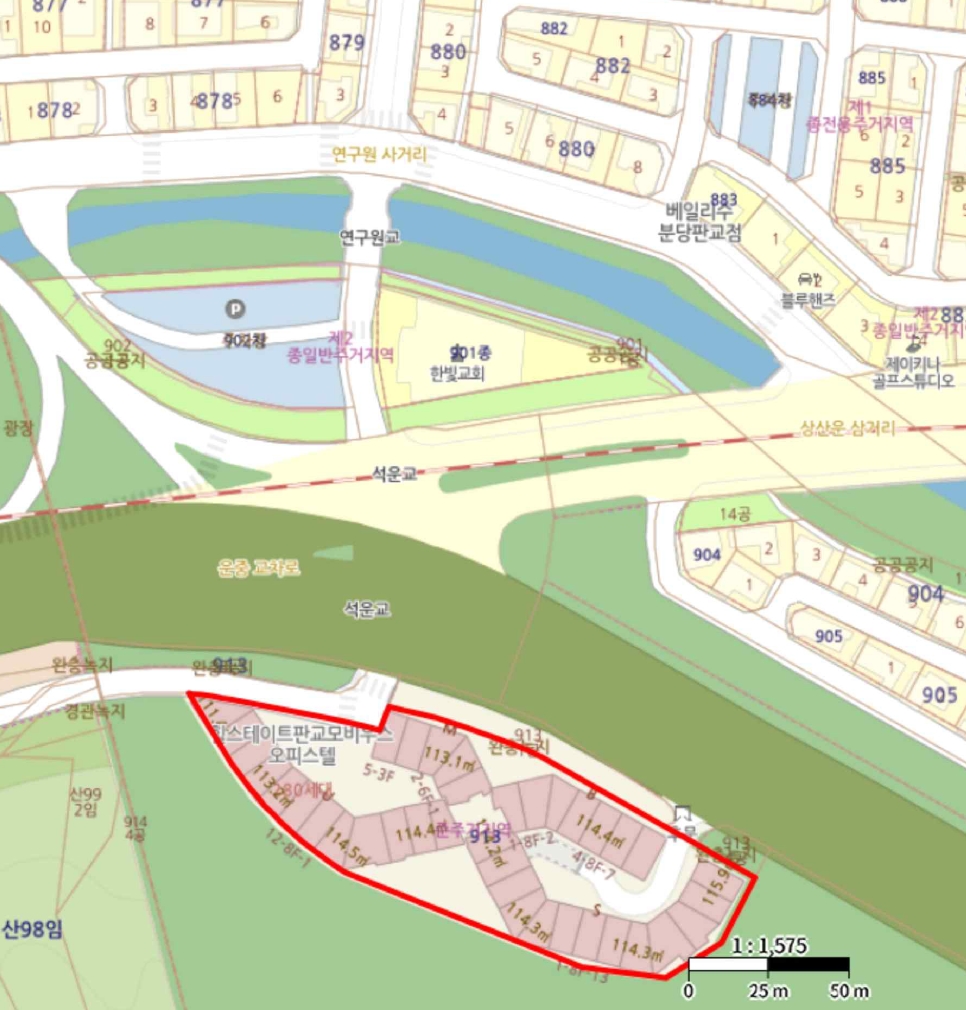 경기도 성남시 분당구 운중동 913 힐스테이트판교모비우스 3층유-312호 오피스텔 경매 사진 38