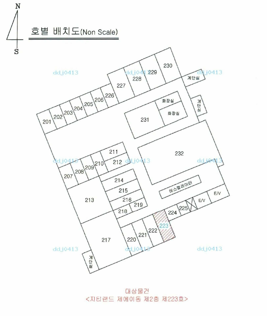 경상북도 경주시 신평동 150-10 지티랜드 에이동 2층223호 외 9필지 근린상가 경매 사진 9