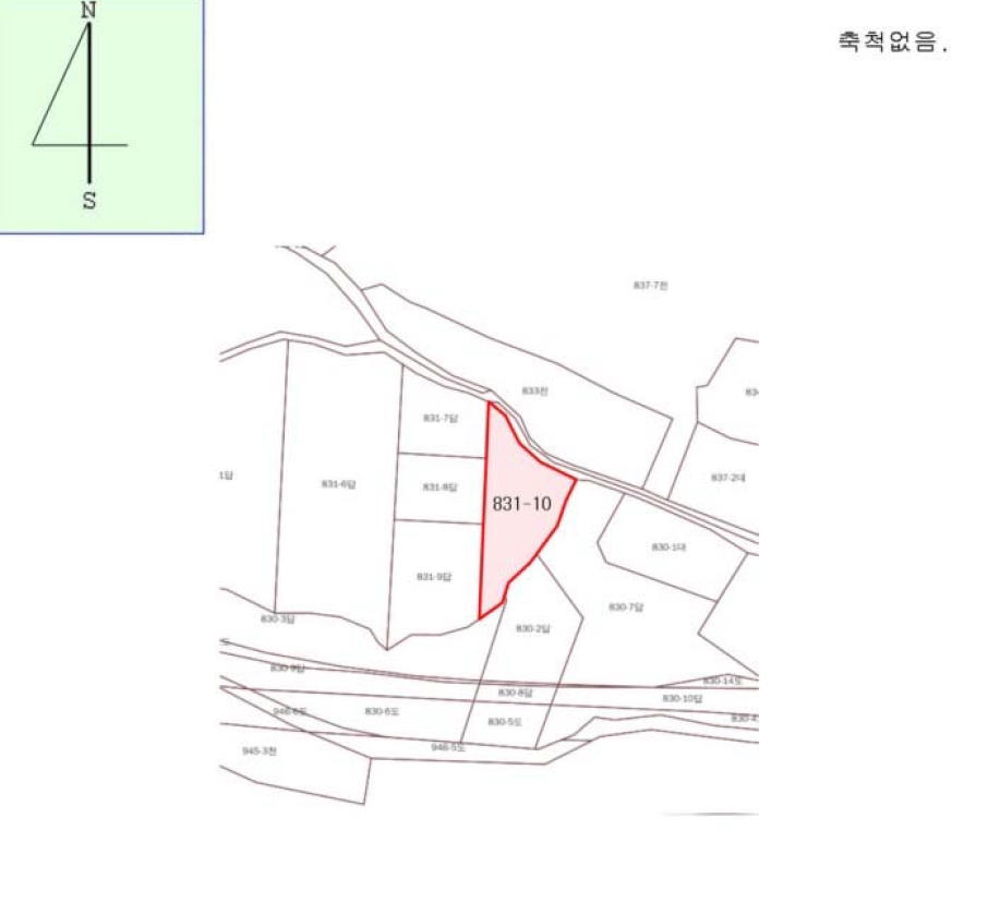 강원특별자치도 평창군 진부면 호명리 831-10 답 경매 사진 9